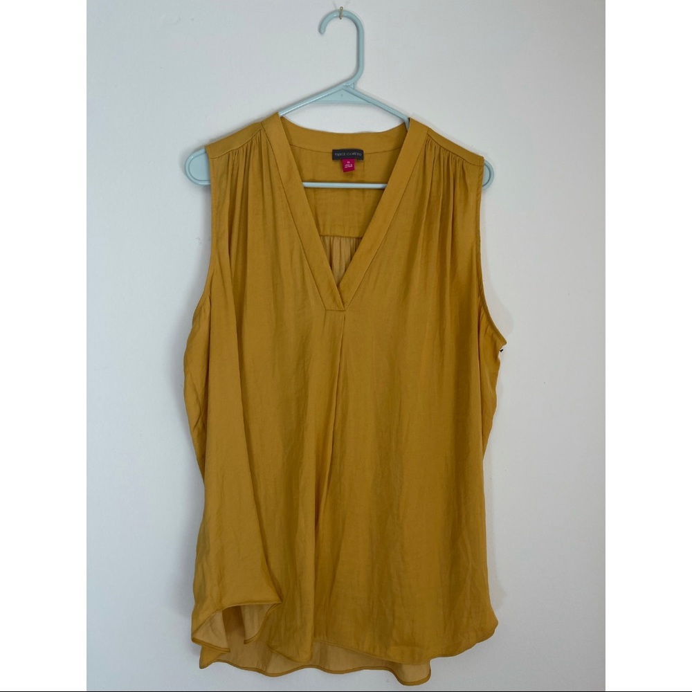Vince Camuto Gold Sleeveless Top